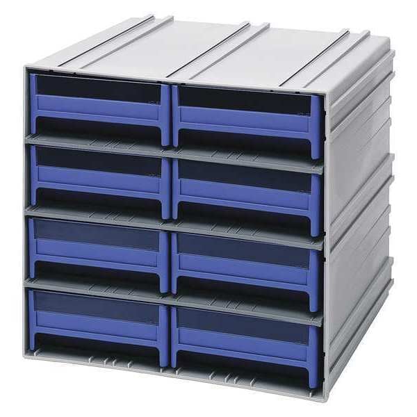 polypropylene, Parts Cabinet With Drawers, 11-3/8 in D x 11-3/4 in W