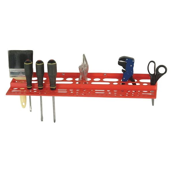 Tool Rack, 6x24.13x2.75in, 96 Items Capcty