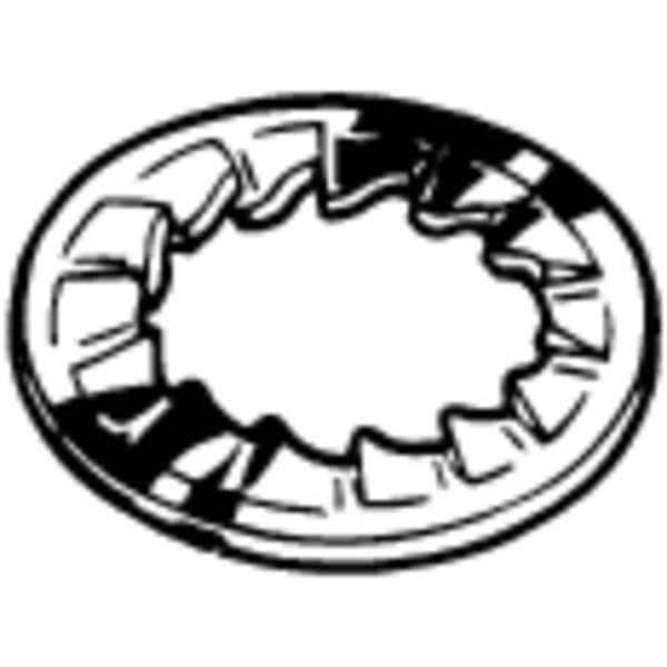 Internal Tooth Lock Washer, For Screw Size M24 Steel, Zinc Plated Finish, 50 PK