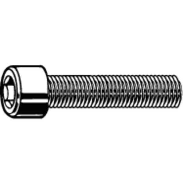 1/4"-28 Socket Head Cap Screw, Socket, Zinc Plated Steel, 3/4 in Length, 100 PK