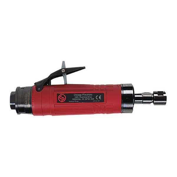 Angle Air Die Grinder, 3/8 in Air Inlet, 1/4" Collet, Heavy Duty, 24,000 rpm, 0.8 HP