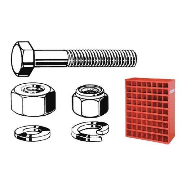 M6 to M20 x Hex Hex Screw Assortment, Plain Finish, Stainless Steel