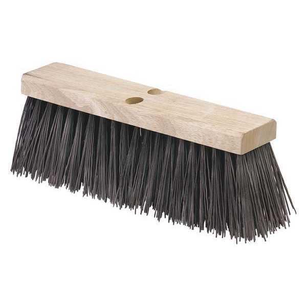 Heavy Polypropylene Sweep, Brown, 18in, PK6