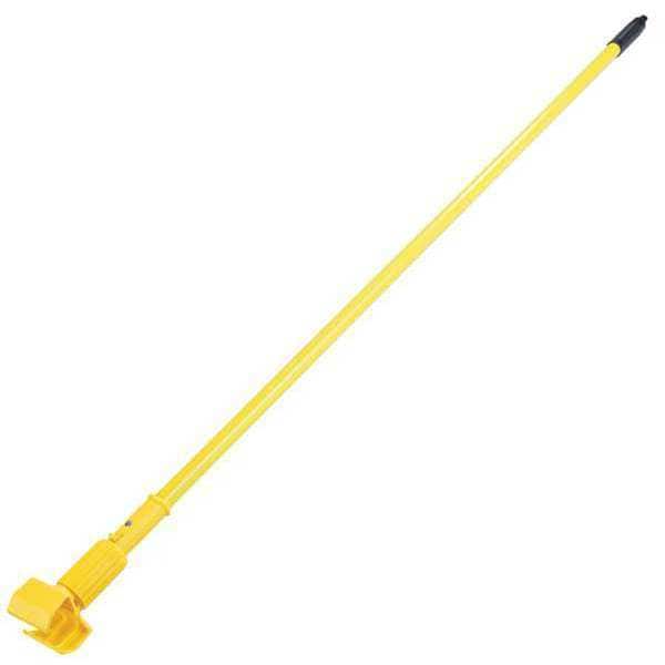60" Jaw Style Mop Handle, 60in, Yellow, PK12, Fiberglass