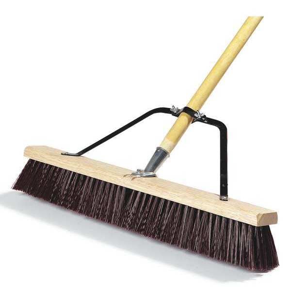 Rough Sweep, Stiff Plstc Bristle, 24in, PK4