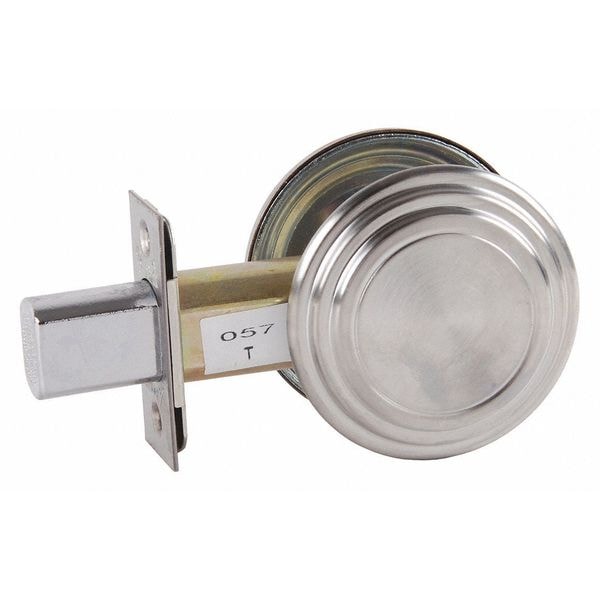 Deadbolt Less Cylinder, Satin Chrome