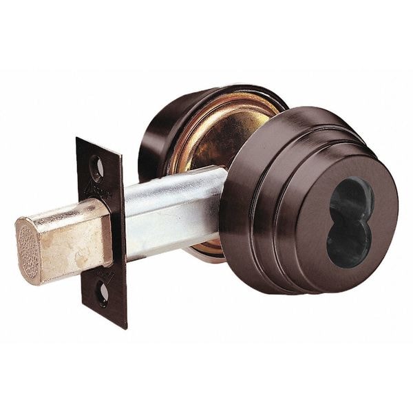 Deadbolt, Cylindrical, Dark Bronze Finish