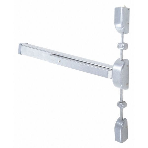 Surface Vertical Rod, Satin Aluminum