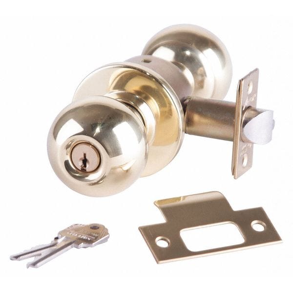 Knob Lockset, Mechanical, Entrance