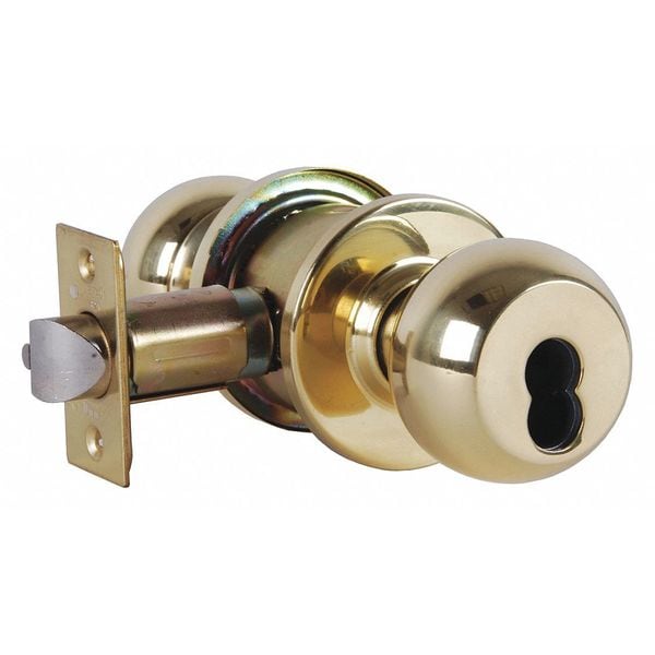 Knob Lockset, Mechanical, Entrance
