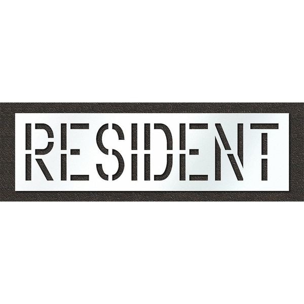Pavement Stencil, Resident, STL-108-71830