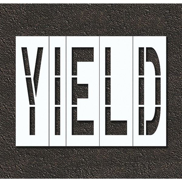 Pavement Stencil, Yield, STL-108-79626