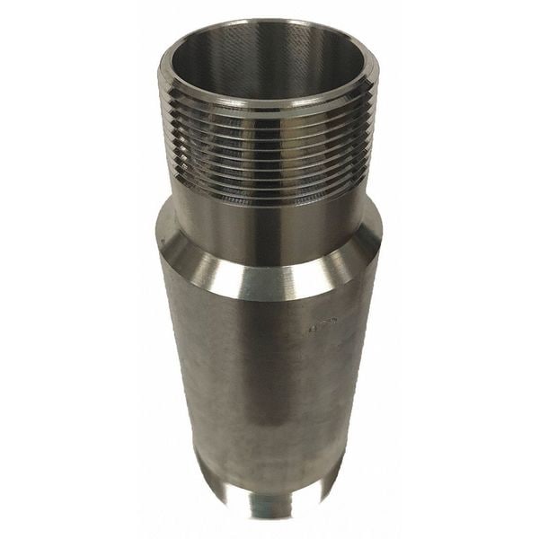 1-1/2" x 1-1/4" 304/304L Stainless Steel Swage Nipple Sch 40