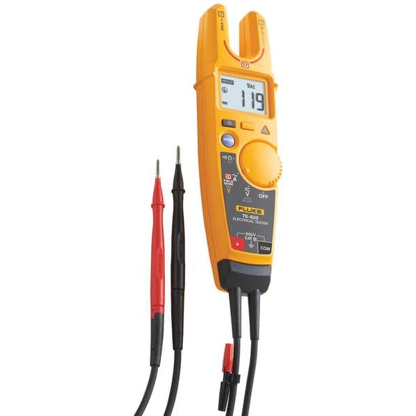 Digital Clamp Meter, LCD, 200 A, 0.7 in (18 mm) Jaw Capacity, CAT III 600V Safety Rating