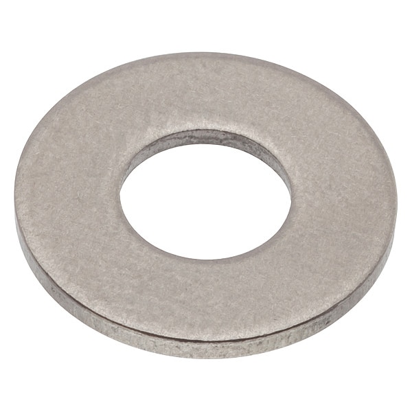 Flat Washer, For Screw Size #10 , Titanium Plain Finish, 5 PK