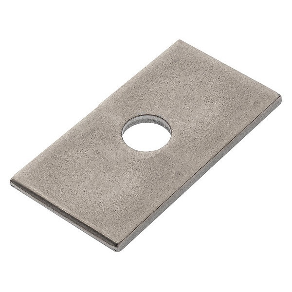 Square Washer, Fits Bolt Size 5/8 in , 18-8 Stainless Steel Plain Finish