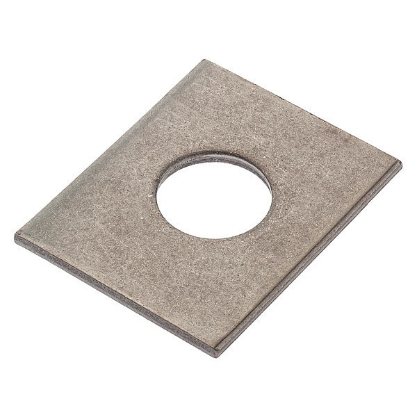 Square Washer, Fits Bolt Size 7/8 in , 18-8 Stainless Steel Plain Finish