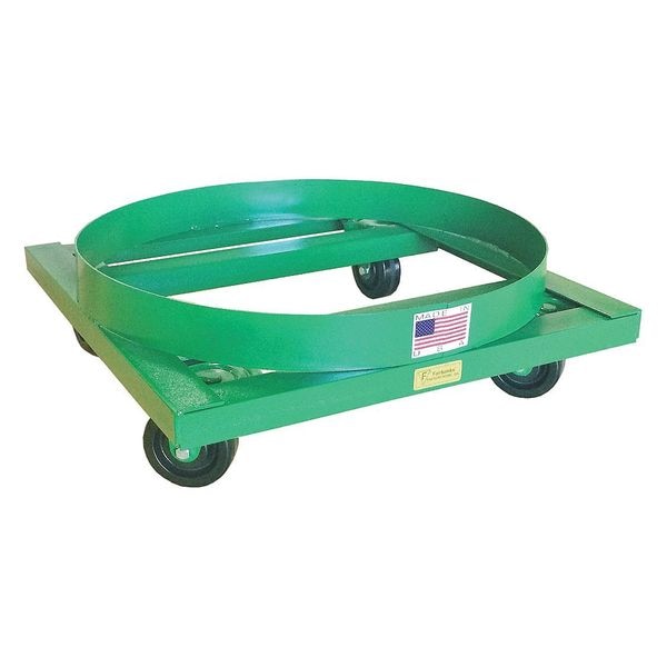 Drum Dolly, 8" H, Steel, 2300 lb. Cap.