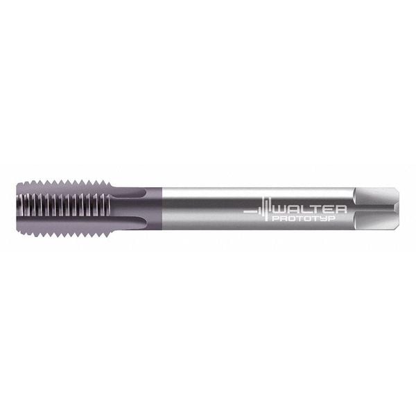 Straight Flute (Hand) Straight Flute Hand Tap, M8-1.00, Plug, Metric Fine, High Speed Steel, 4