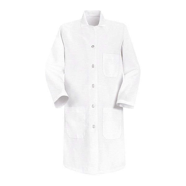 Lab Coat, Cotton Poplin/Polyester, 3 Pockets, Button
