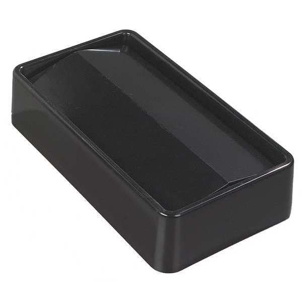 TrimLine (1) 15 Gal, (1) 23 Gal Trash Can Lid, Swing Black, ABS, 4 PK