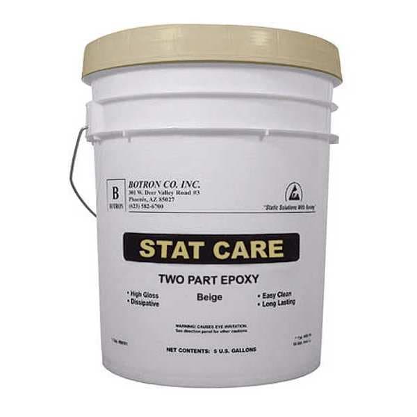5 gal. Beige ESD Floor Paint, Slip Resistance Finish, Beige, Water Base