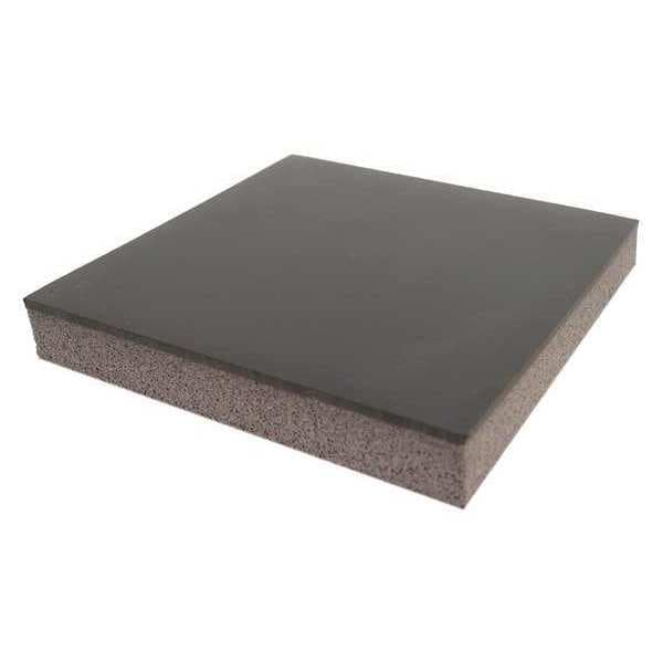 Antifatigue Mat, 25 ft. L x 3 ft. W, 1/2" Thickness, Smooth, Black