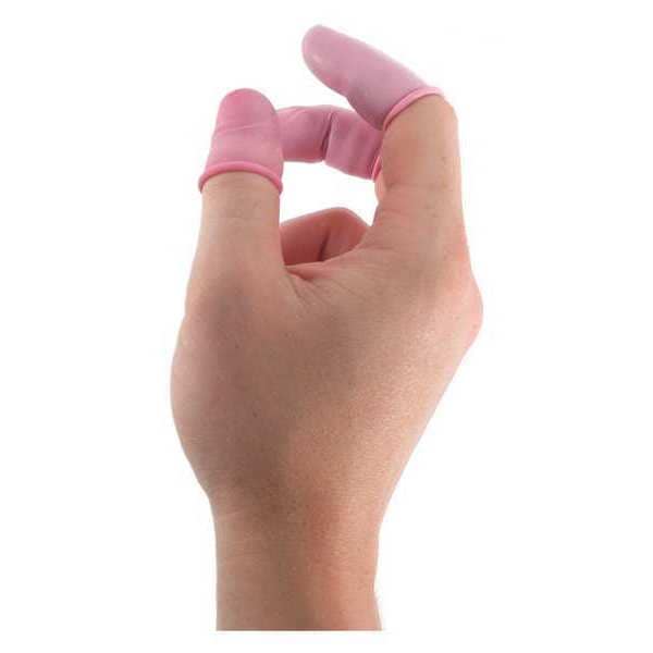 Pink ESD Finger Cots 7in Medium, PK10