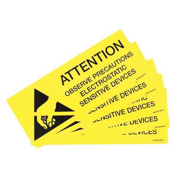 ESD Awareness Sign 10inx4in, PK10