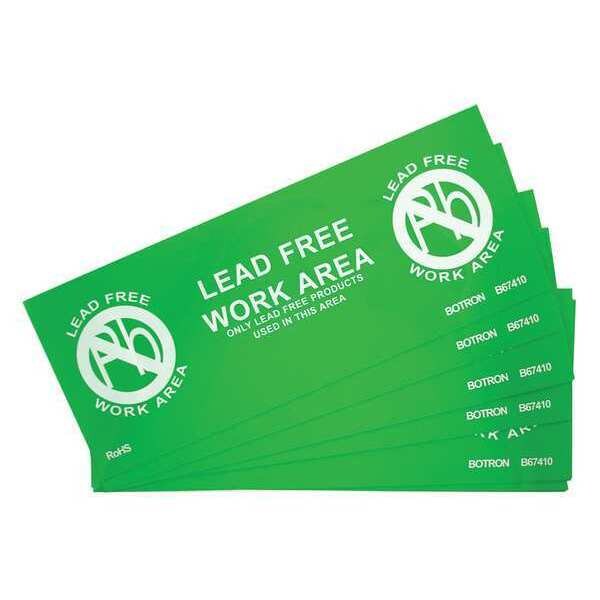 ESD Free Zone Awareness Sign 10x4in, PK10