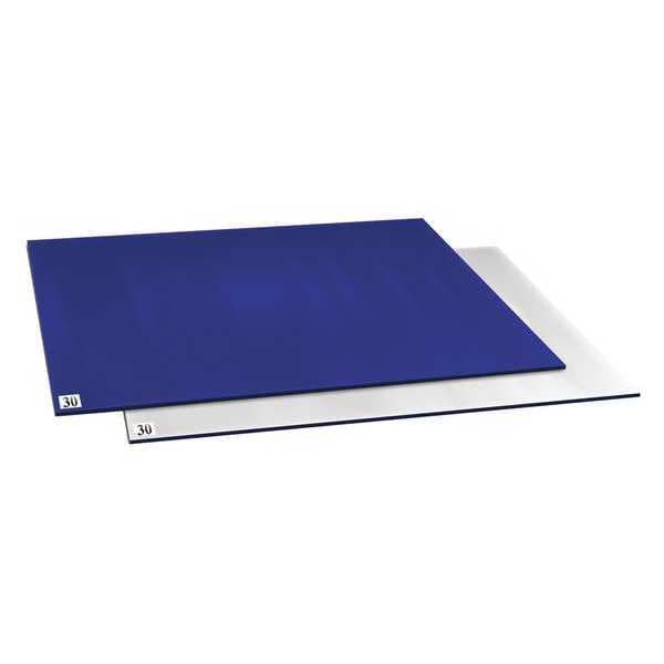 Blue Cleanroom Tacky Mat, PK4