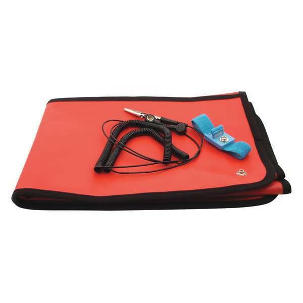 ESD Field Kit 2ftx2ftx0.018in, Red