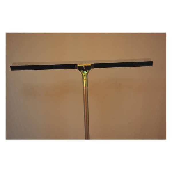 30" Floor Squeegee, 60" bolt-on steel handle, straight blade