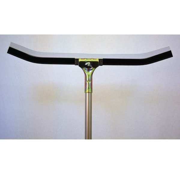 Curved Floor Squeegee, Steel, Bolt-On, 24in