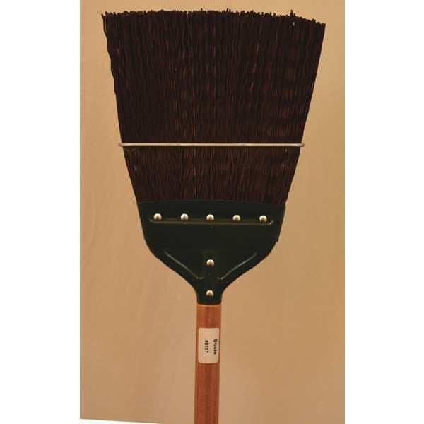 Heavy duty refuse upright broom with chiel point end