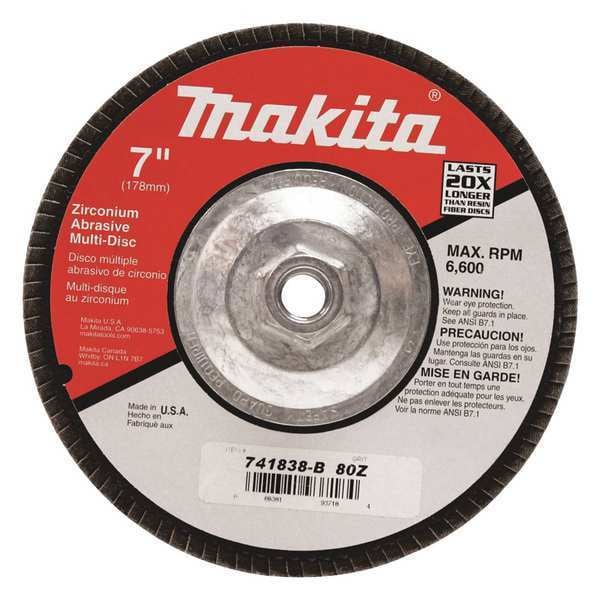 Multi Disc, 80 Grit, For GA7911, 7", PK10