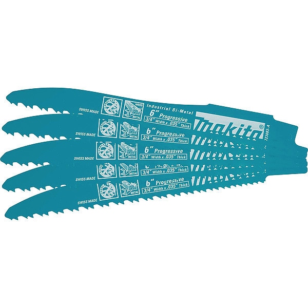 6 in Reciprocating Saw Blade, MAKITA, 1 PK