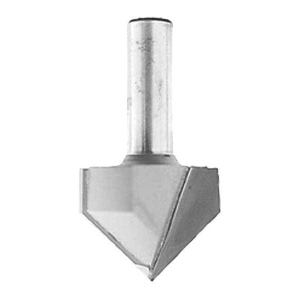 Router Bit, 3/8" V.G., 2 Flute, 1/4" SH, Carbide-Tipped