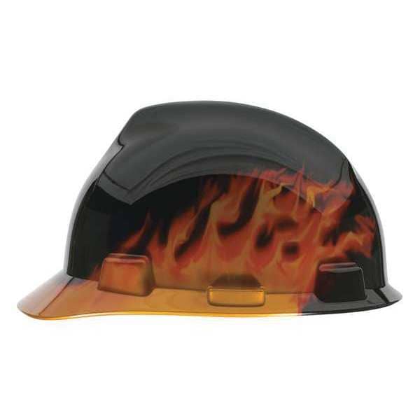 Hard Hat, Specialty V-Gard, Polyethylene, 4pt Point Type 1, Class E, Black