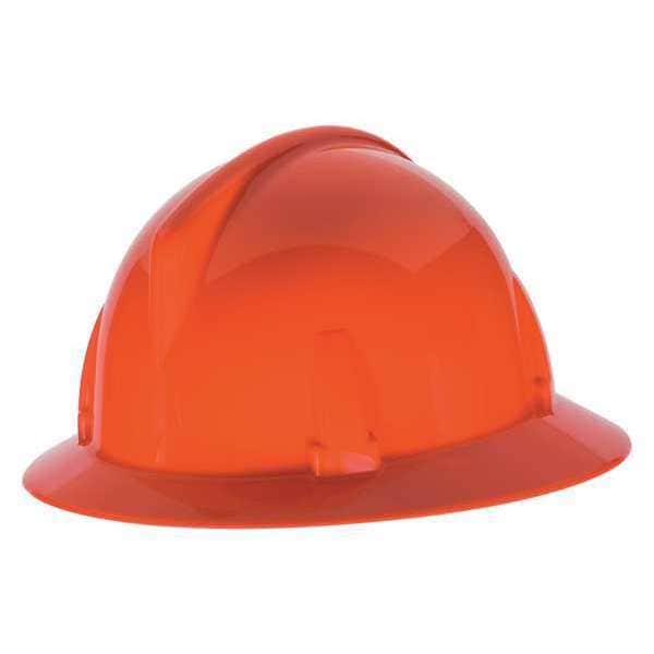 Hard Hat, Topgard, Polycarbonate, Ratchet (4-Point), Type 1, Class E, Orange