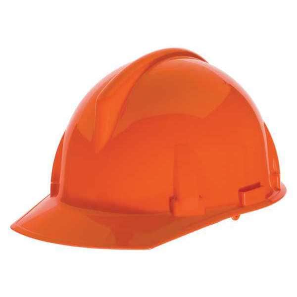 Hard Hat, Topgard, Polycarbonate, 4-Point Point Ratchet (4-Point), Type 1, Class E, Bright Orange