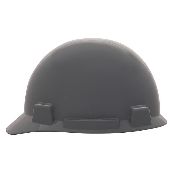 Hard Hat, SmoothDome, Polyethylene, 4-Point Point Ratchet (4-Point), Type 1, Class E, Gray