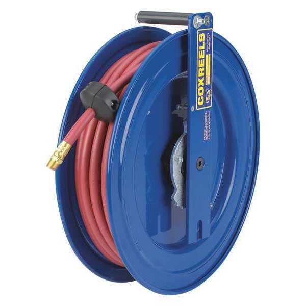 Spring Right-Mount Reel Less Hose, 3/8" Hose Diameter, 25 ft. Length, 300 psi Max. Pressure