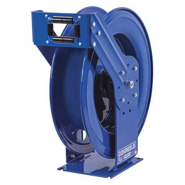 Spring Rewind Dual-Base Hose Reel, 3/4" Hose Diameter, 50 ft. Length, 300 psi Max. Pressure