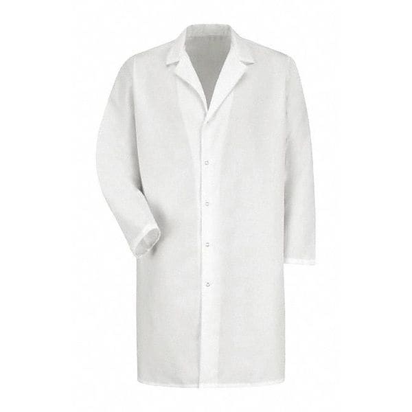 Lab Coat, Cotton Poplin/Polyester, 0 Pockets, Snaps
