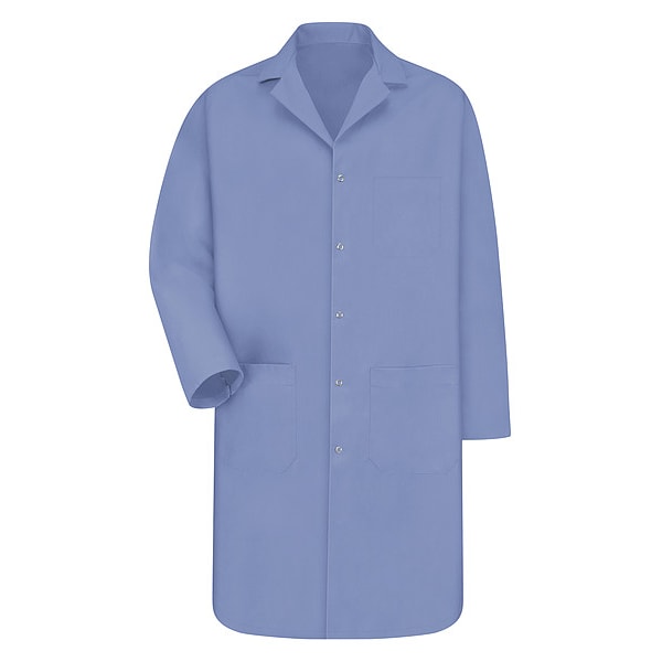 Lab Coat, Polyester/Combed Cotton, 3 Pockets, Snaps
