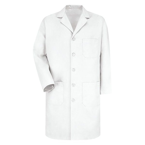Lab Coat, Cotton Poplin/Polyester, 3 Pockets, Button