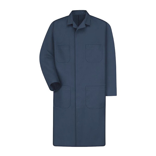 Unisex Mens Navy Shop Coat 65/35 Twill, Cotton/Polyester, Snap, Navy, 3XL