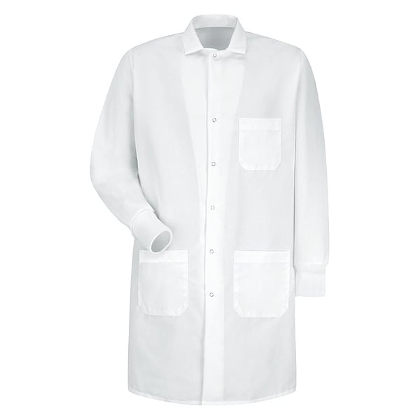 Lab Coat, Cotton Poplin/Polyester, 3 Pockets, Snaps