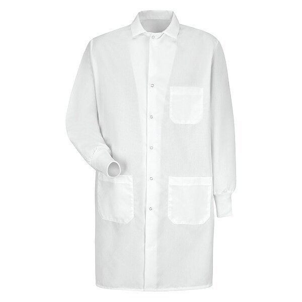 Lab Coat, Cotton Poplin/Polyester, 3 Pockets, Snaps